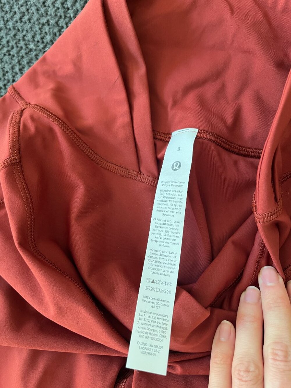 Lululemon Fast and Free High-Rise Tight 25" *5 Pocket, Size 8, NWT - Picture 7 of 9